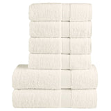 Vidaxl 6-piece towel set Solund 600 g m² cream-colored