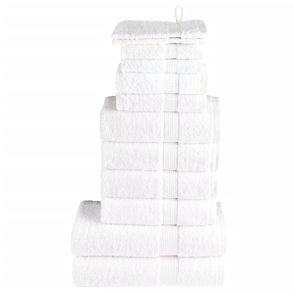 Vidaxl 12-piece towel set Solund 600 g m² White