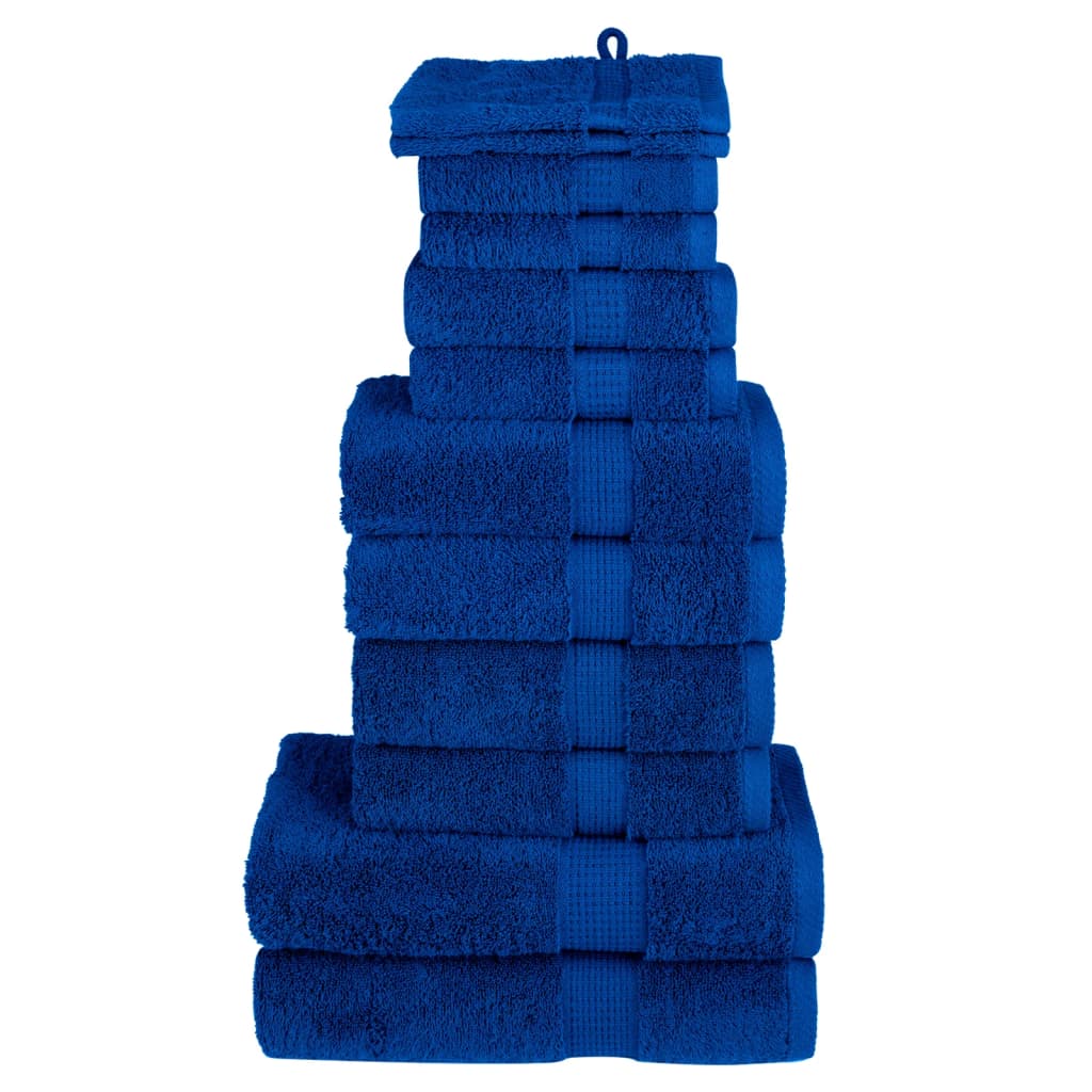 Vidaxl 12-teiliges Handtuch Set Solund 600 g m² Blau