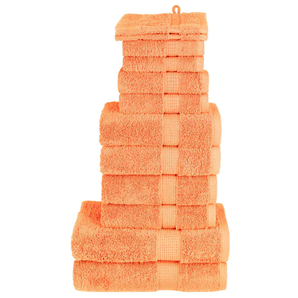 Vidaxl 12-Stéck Handduch Set Sole 600 g m² oranrije