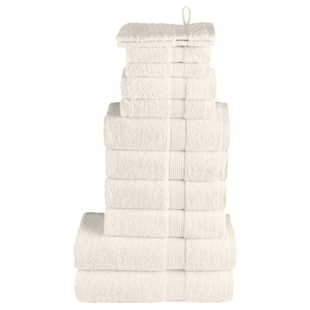 Vidaxl 12-piece towel set Solund 600 g m² cream-colored