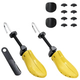 VidaXL Shoe spanners with shoehorn EU 41-46 plastic yellow