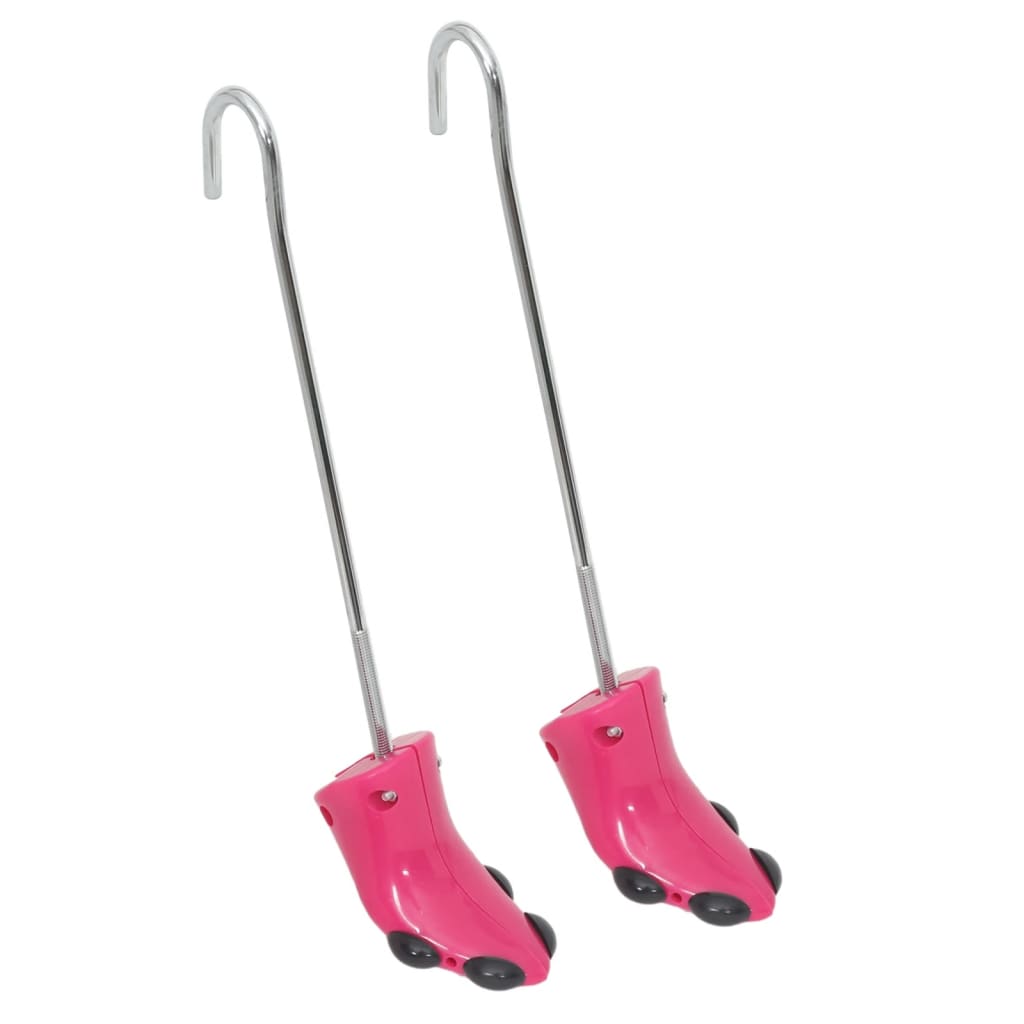 Vidaxl Shoe Spanners con scarpa eu 34-40 di plastica rosa