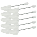 Vidaxl Shoe Spanners 5 pairs of EU 35-38 Plastic White