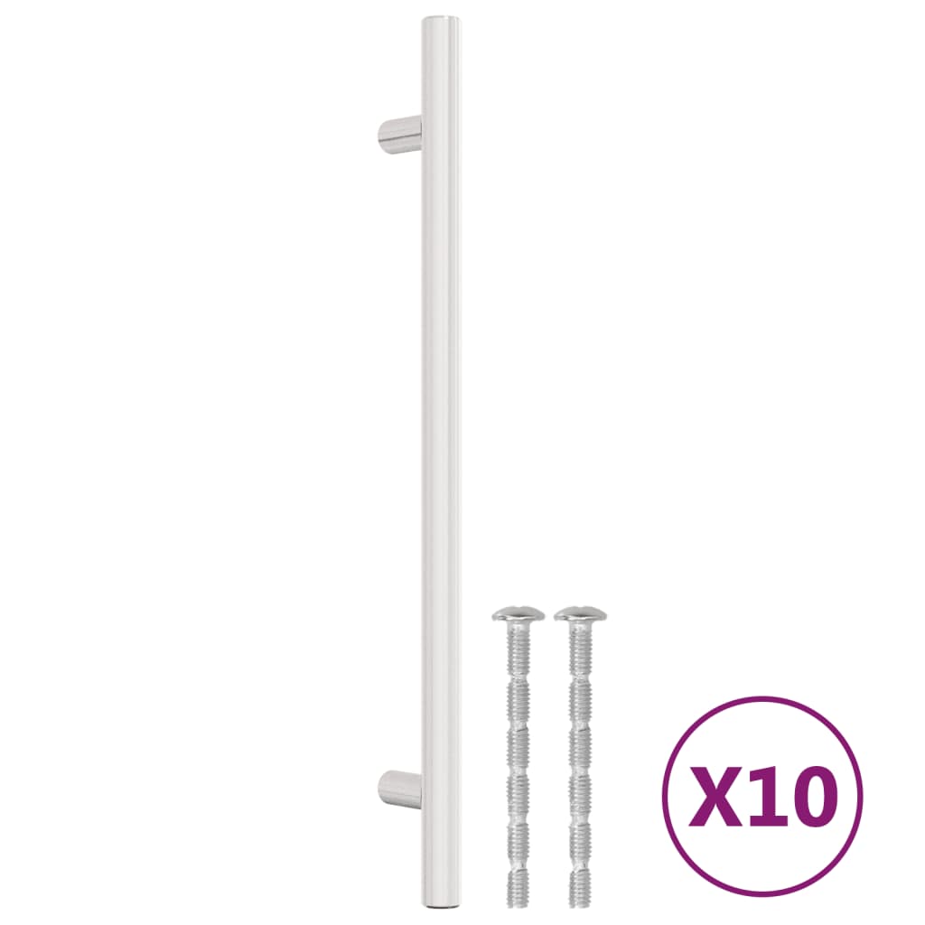 Vidaxl handles 10 st 192 mm stainless steel silver colored