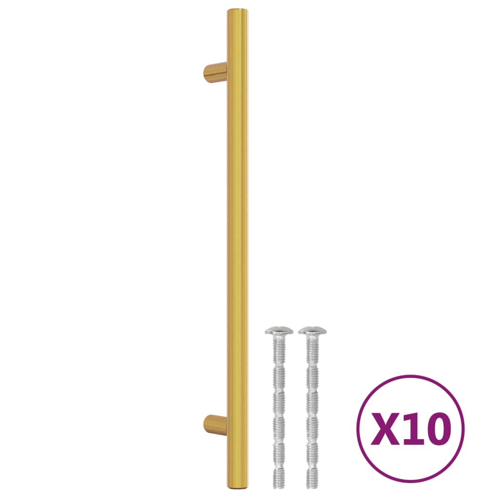 Vidaxl handelen 10 st.2 mm Edeless Stol Gold faarweg