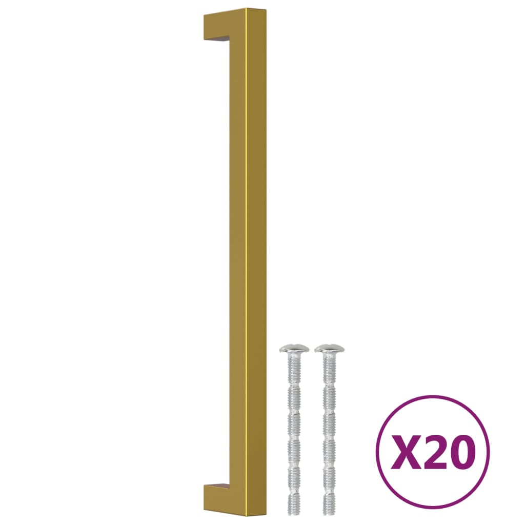 Vidaxl handles 20 st 224 mm stainless steel gold colored