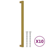 Vidaxl handles 10 st 320 mm stainless steel gold colored