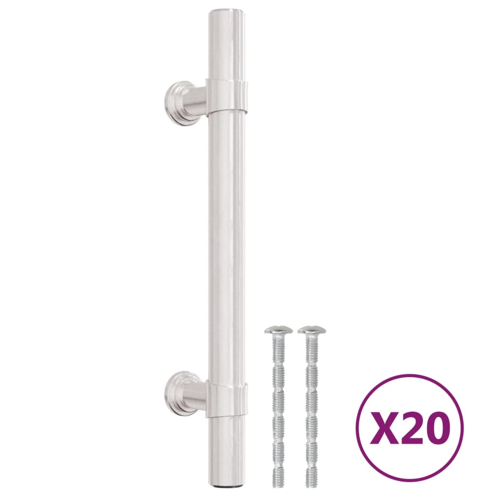 Vidaxl handles 20 st 96 mm stainless steel silver colored