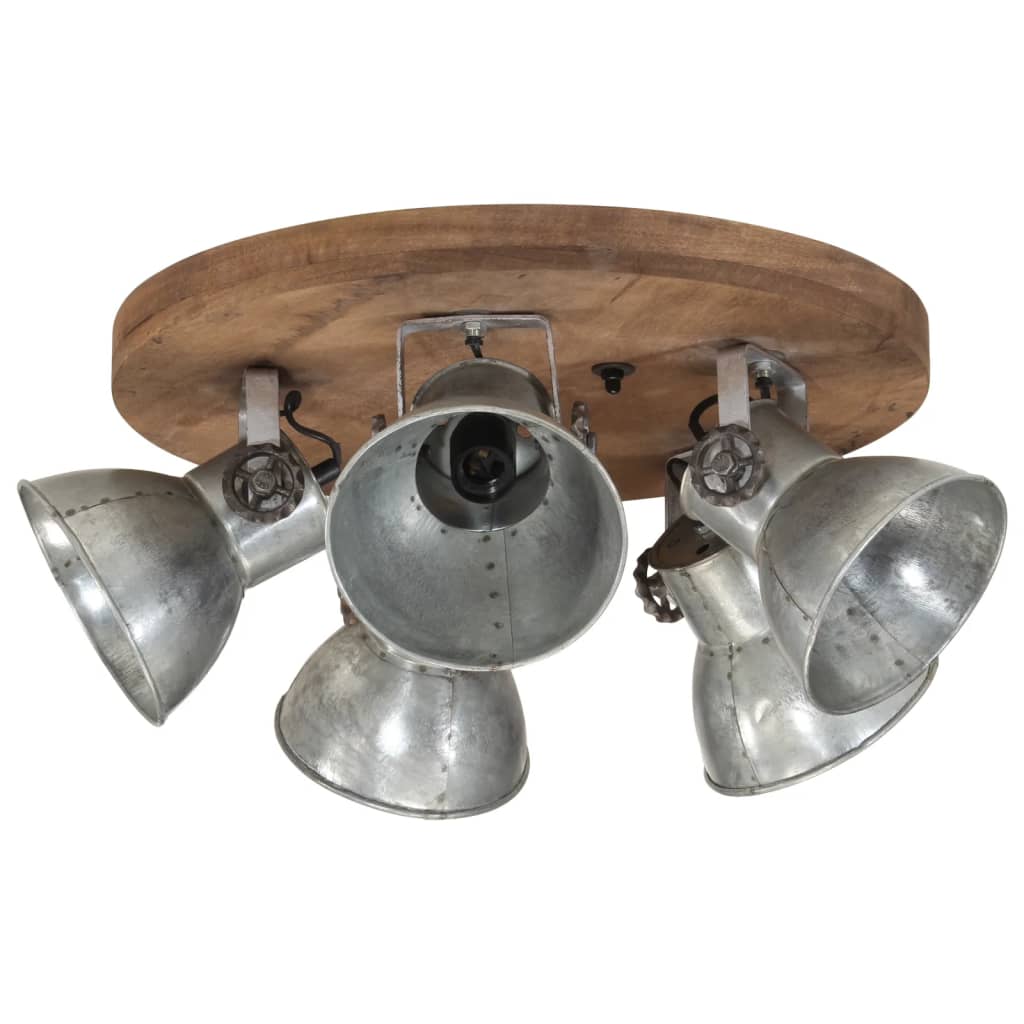 Vidaxl Ceiling lamp 25 W E27 50x50x25 cm Vintage silver colored