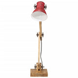 VidaXL Bureaulamp 25 W E27 23x18x96 cm verweerd rood