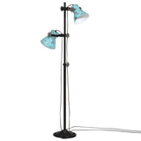 Vidaxl floor lamp 25 W E27 25x25x90 140 cm weathered blue