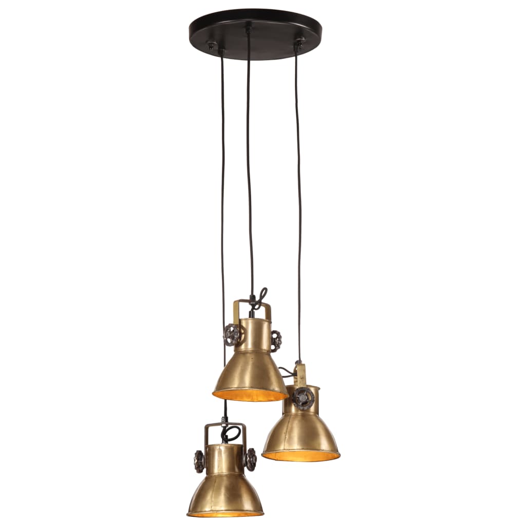 Vidaxl Hanging lamp 25 W E27 30x30x100 cm Antique brass colored