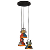 Vidaxl hängande lampa 25 w e27 30x30x100 cm multi -färgad