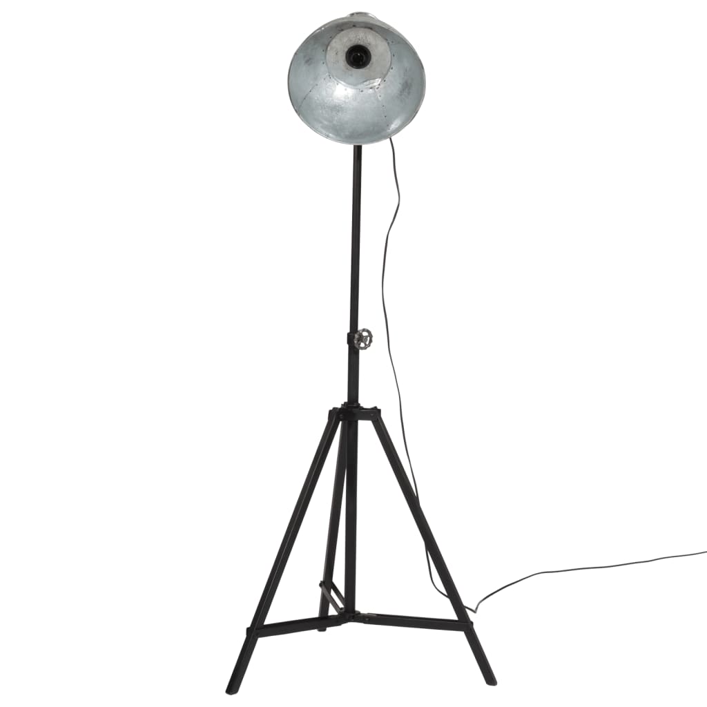 Vidaxl Floor lamp 25 W E27 61X61X90 150 CM Vintage silver colored