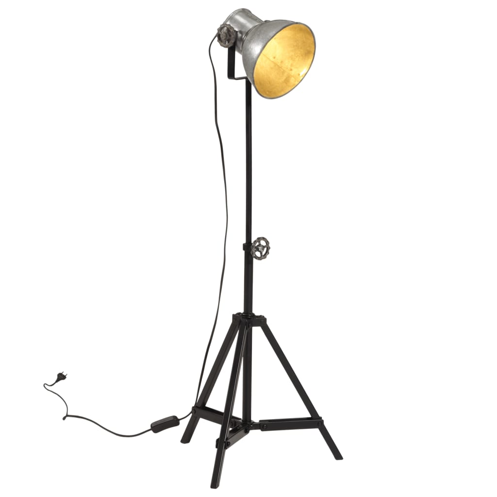 Vidaxl Floor lamp 25 W E27 35x35x65 95 cm Vintage silver colored