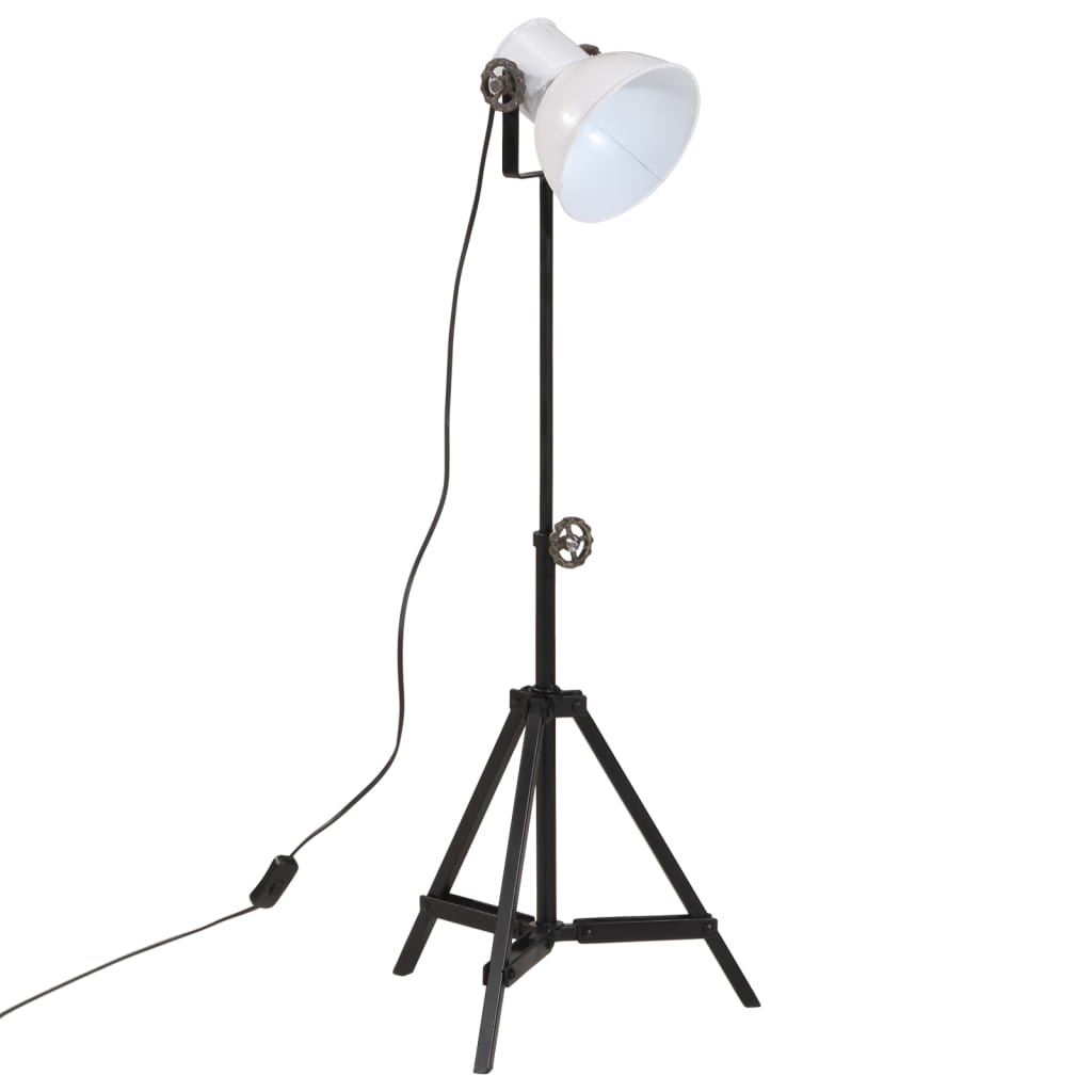 Vidaxl Buedemlamp 25 w e27 35x33x65 95 cm wäiss