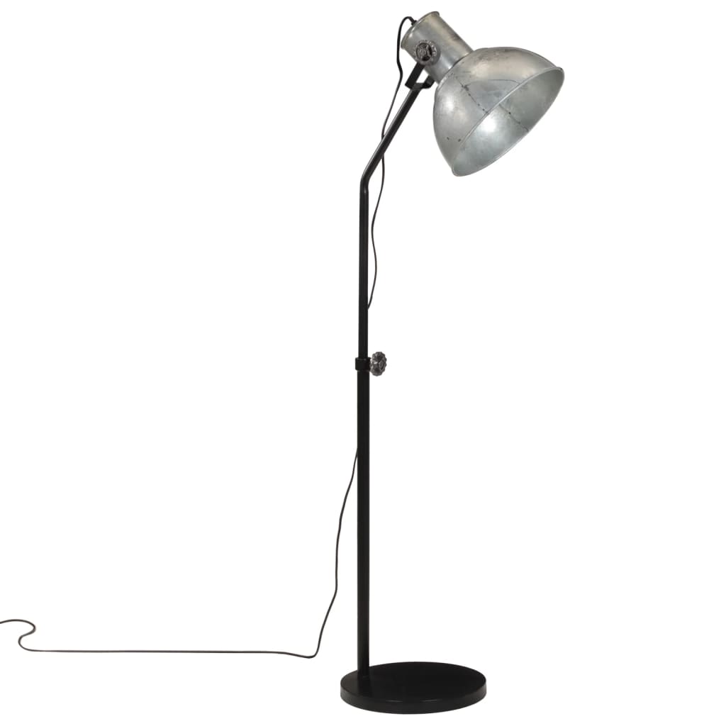 Talna svetilka Vidaxl 25 W E27 30x30x90-150 cm Vintage Silver Colorled