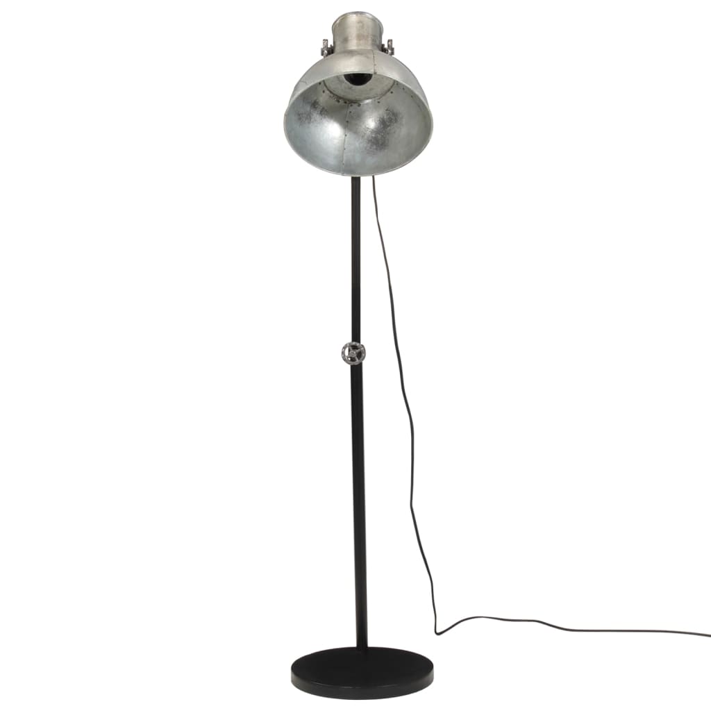 Talna svetilka Vidaxl 25 W E27 30x30x90-150 cm Vintage Silver Colorled