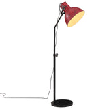 Vidaxl Floor Lamp 25 W E27 30x30x90 150 cm forvitret rød