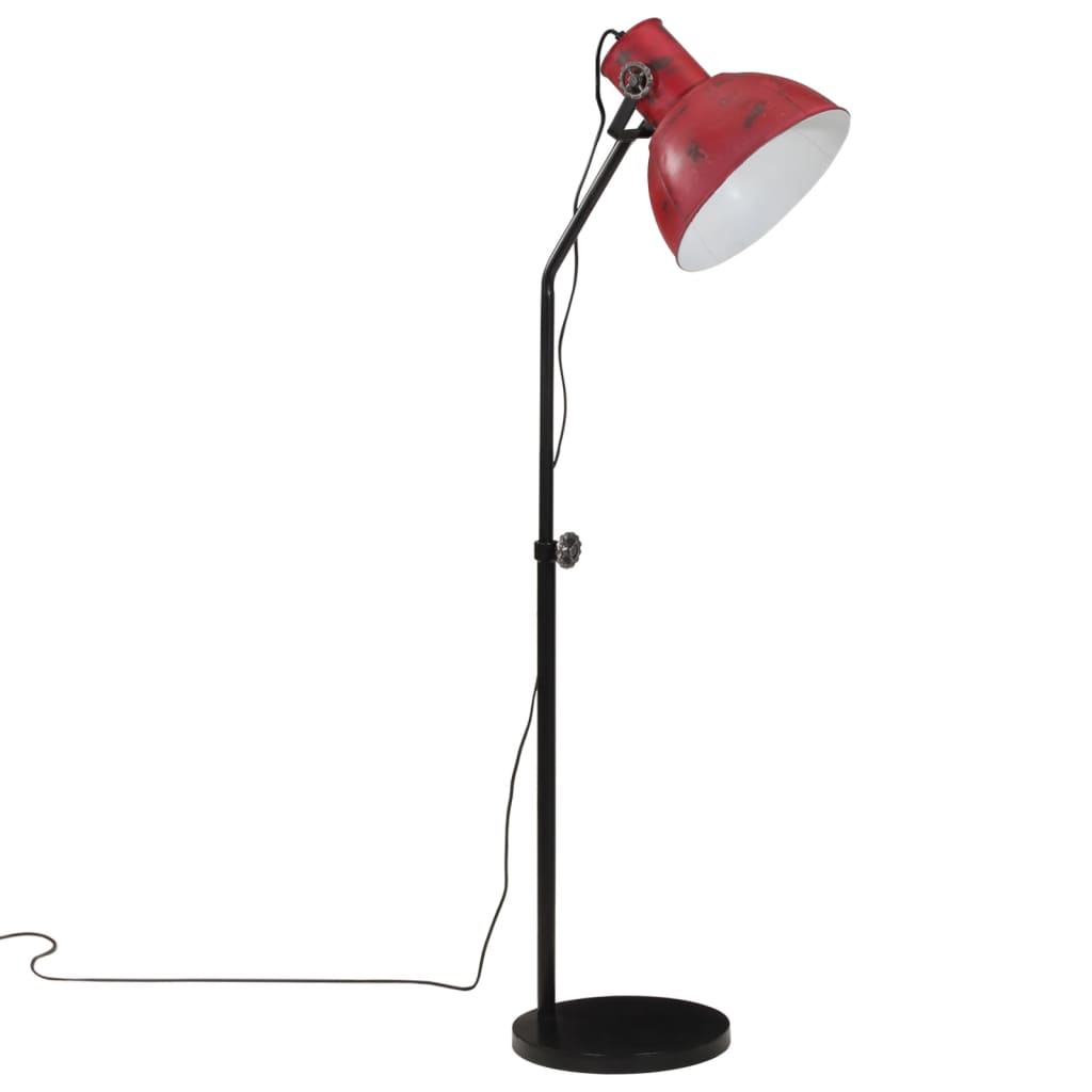 VIDAXL LAMP LAMP 25 W E27 30x30X90 150 cm zvětralé červené