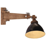 VidaXL Wandlamp 25 W E27 zwart