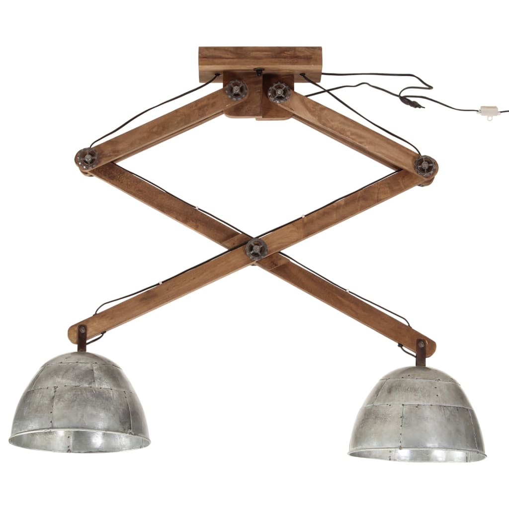 Vidaxl Ceiling lamp 25 W E27 29x18x85 cm Vintage silver colored