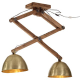 Vidaxl Ceiling lamp 25 W E27 29x18x85 cm Antique brass colored