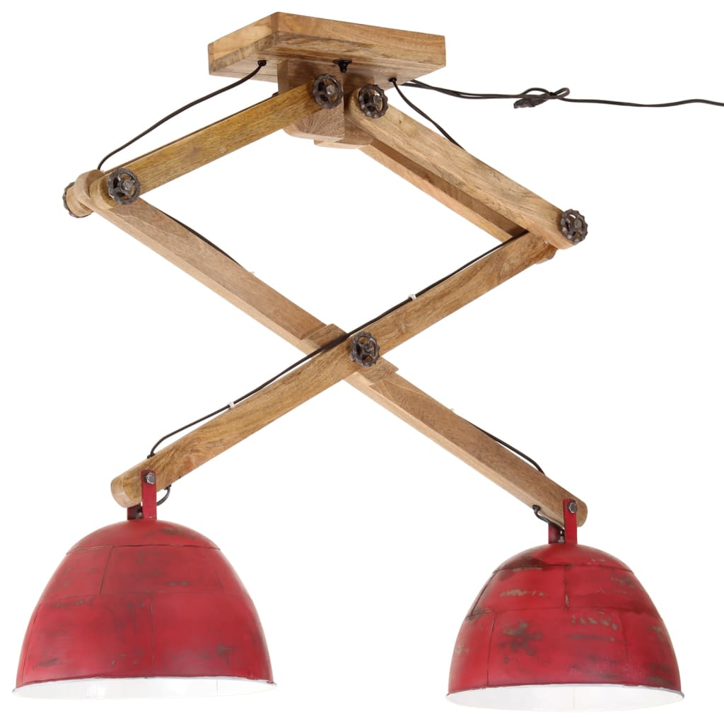 VidaXL Ceiling lamp 25 W E27 29x18x85 cm weathered red