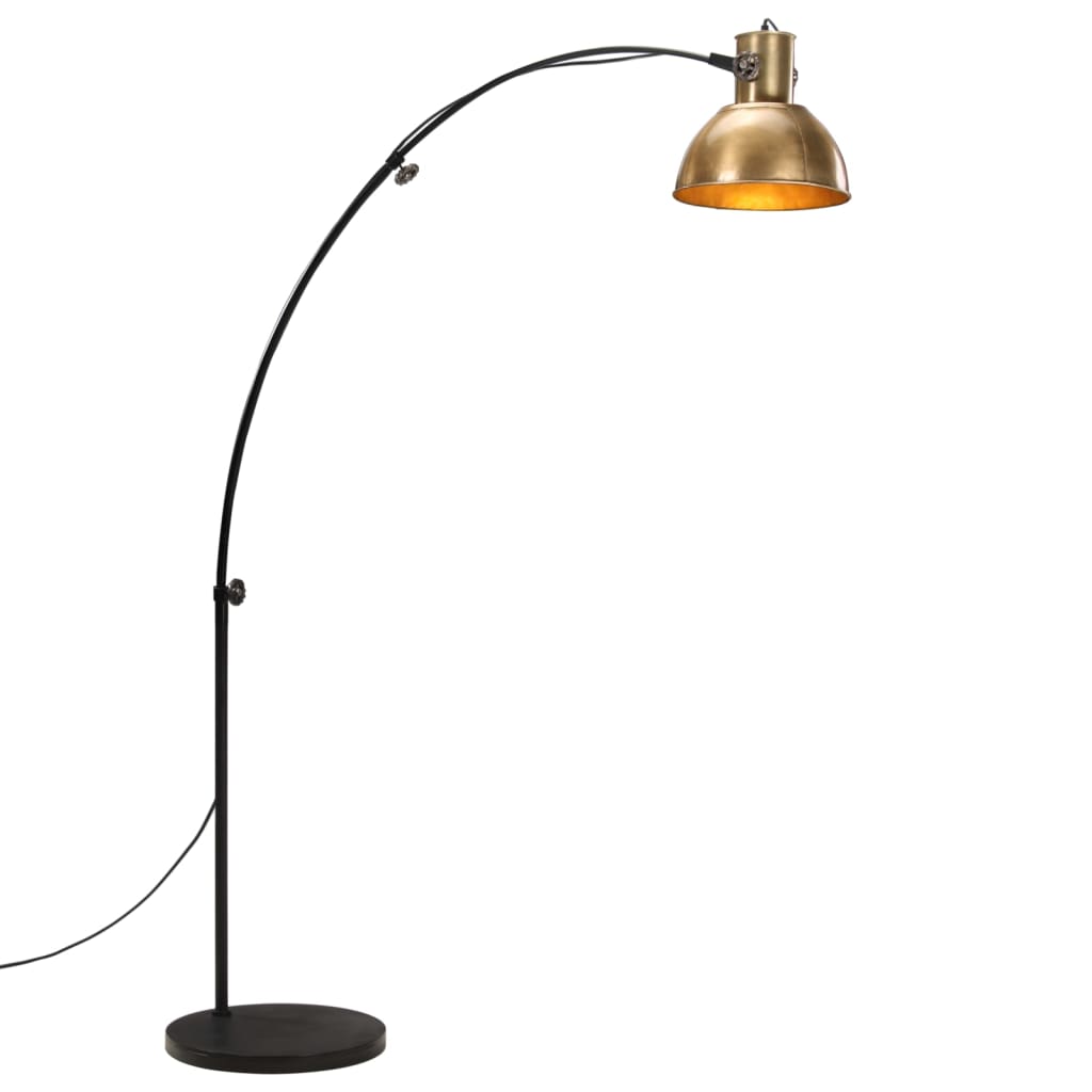 Vidaxl Floor Lamp 25 W E27 150 cm Colorato di ottone antico