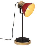 VidaXL Bureaulamp 25 W E27 17x17x50 cm verweerd rood