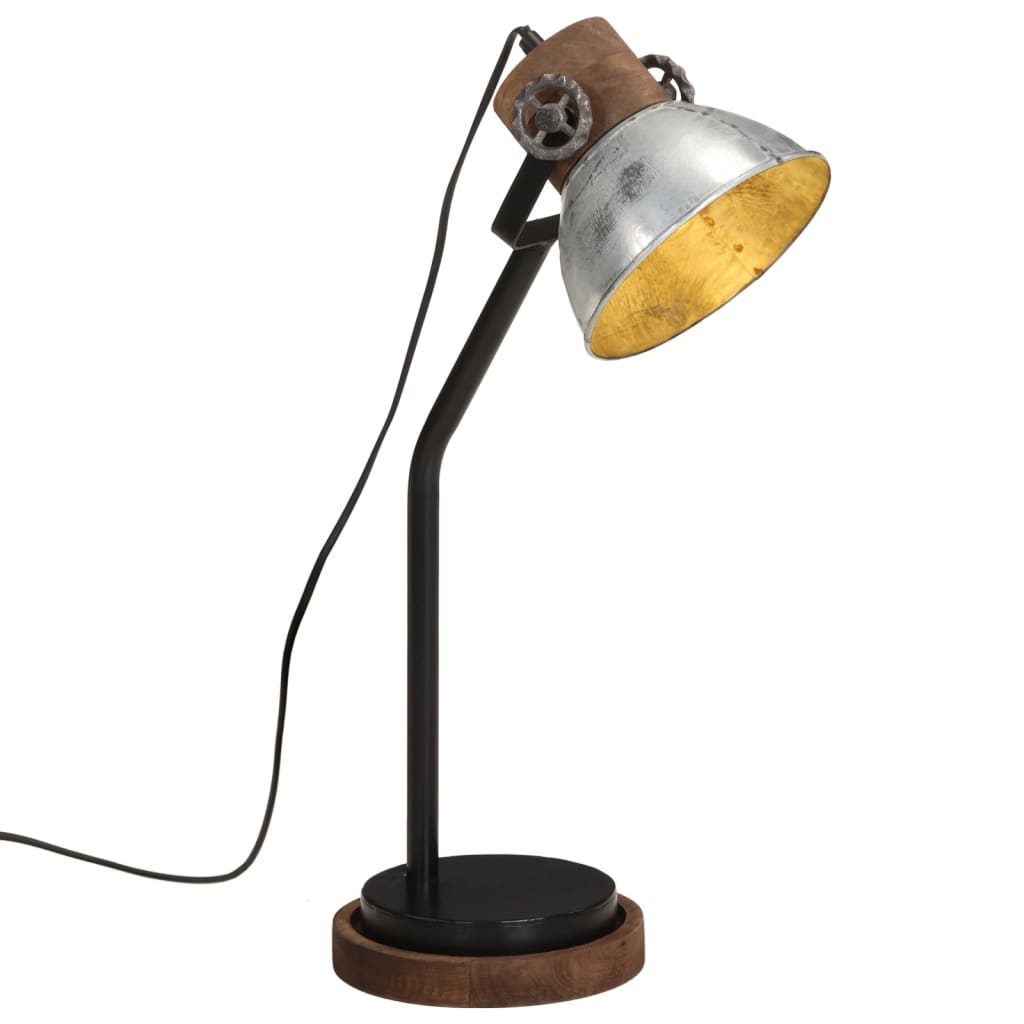 Vidaxl desk lamp 25 W E27 18x18x60 cm Vintage silver colored