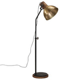 Vidaxl Floor lamp 25 W E27 30x30x100-150 cm Antique brass colored