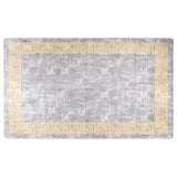 Vidaxl RUG LAVABLE ANTI-SLIP 120x170 cm de color gris y dorado