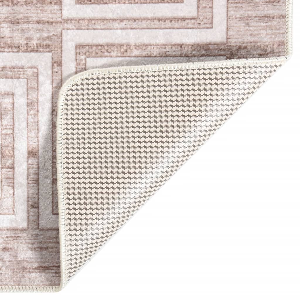 VIDAXL RUG PARBIALUBA ANTI-SLIP 120x170 cm Beige