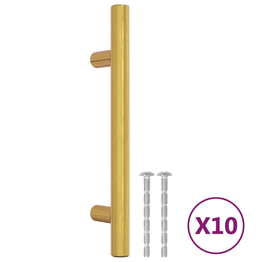 Vidaxl handles 10 st 96 mm stännlecht Stol Gold faarweg