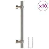 Vidaxl handles 10 st 128 mm stainless steel silver colored