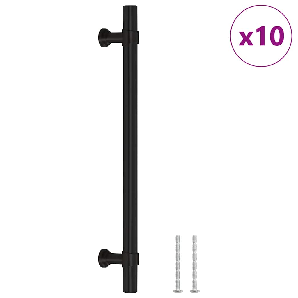 Vidaxl handles 10 st 160 mm stainless steel black