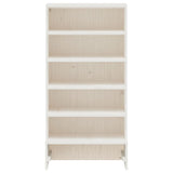 Vidaxl Schong Cabinet 52x30X104 cm falen Däiwel wäiss