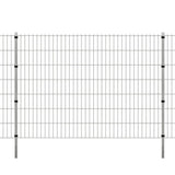 Vidaxl Fence Posts 20 St 200 cm galvanizované ocelové stříbrné barvy