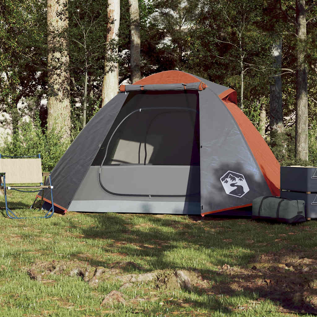 Vidaxl Dome Tent de 2 personas a prueba de agua y naranja