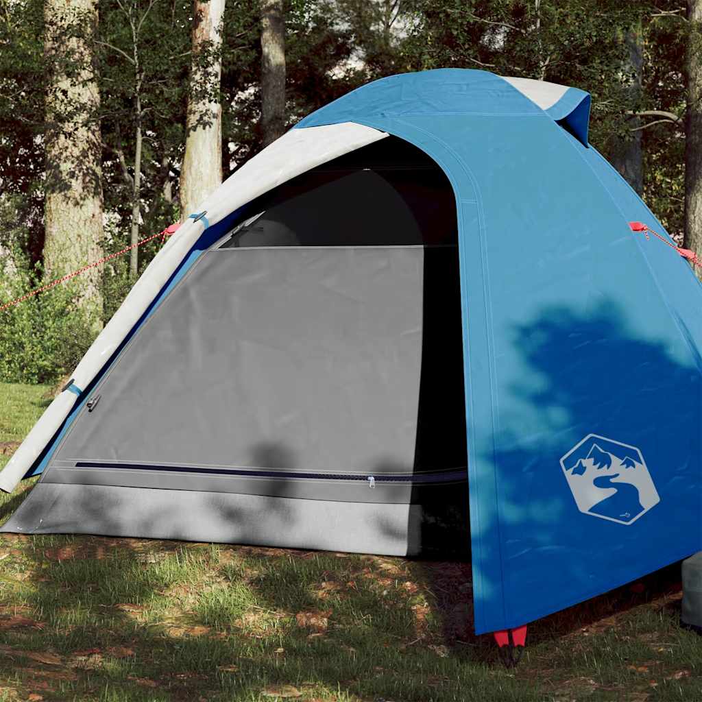 Vidaxl dome tente 2 personnes imperméables bleu