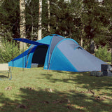 Vidaxl dome tente 6 personnes imperméables bleu