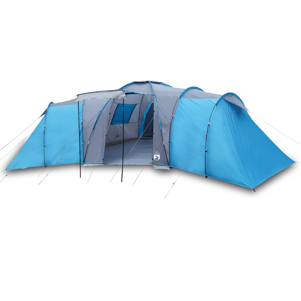 Vidaxl Dome Zelt 12-Personen wasserdicht blau