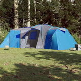 Vidaxl Dome Zelt 12-Personen wasserdicht blau