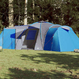 Vidaxl dome tente 12 personnes imperméables bleu