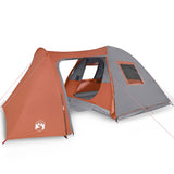 Vidaxl dome tente 6 personnes imperméables orange