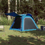 Vidaxl Tent 4-Persona impermeable de liberación rápida azul