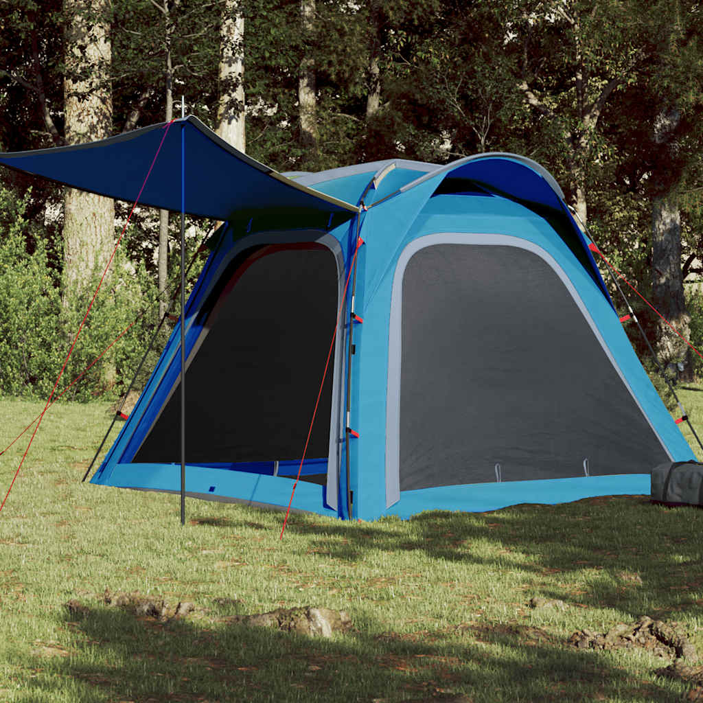 Vidaxl Tent 4-Persona impermeable de liberación rápida azul