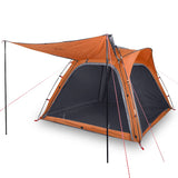 Vidaxl Tent 4 Person Imperproof Fast Fast Grey and Orange